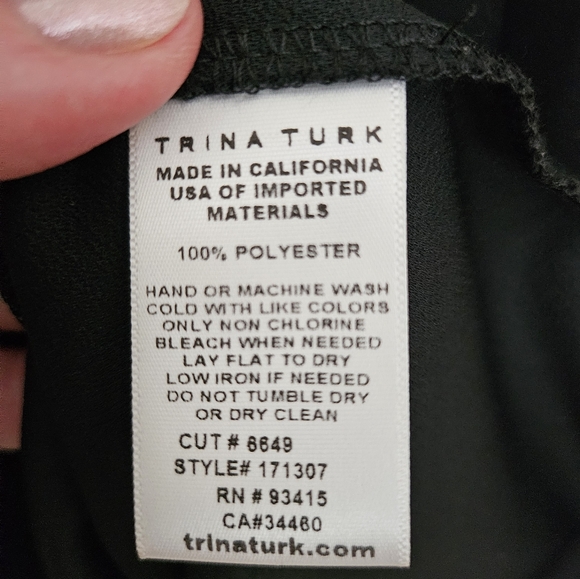 Trina Turk Floramaria Hi-Low Crepe Shift Dress - Picture 7 of 10